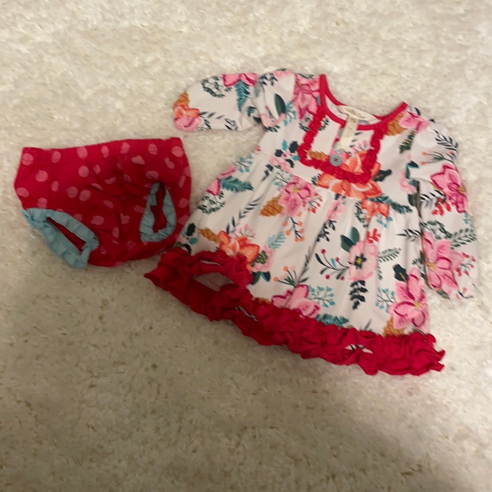 Matilda Jane Dress and Diaper cover